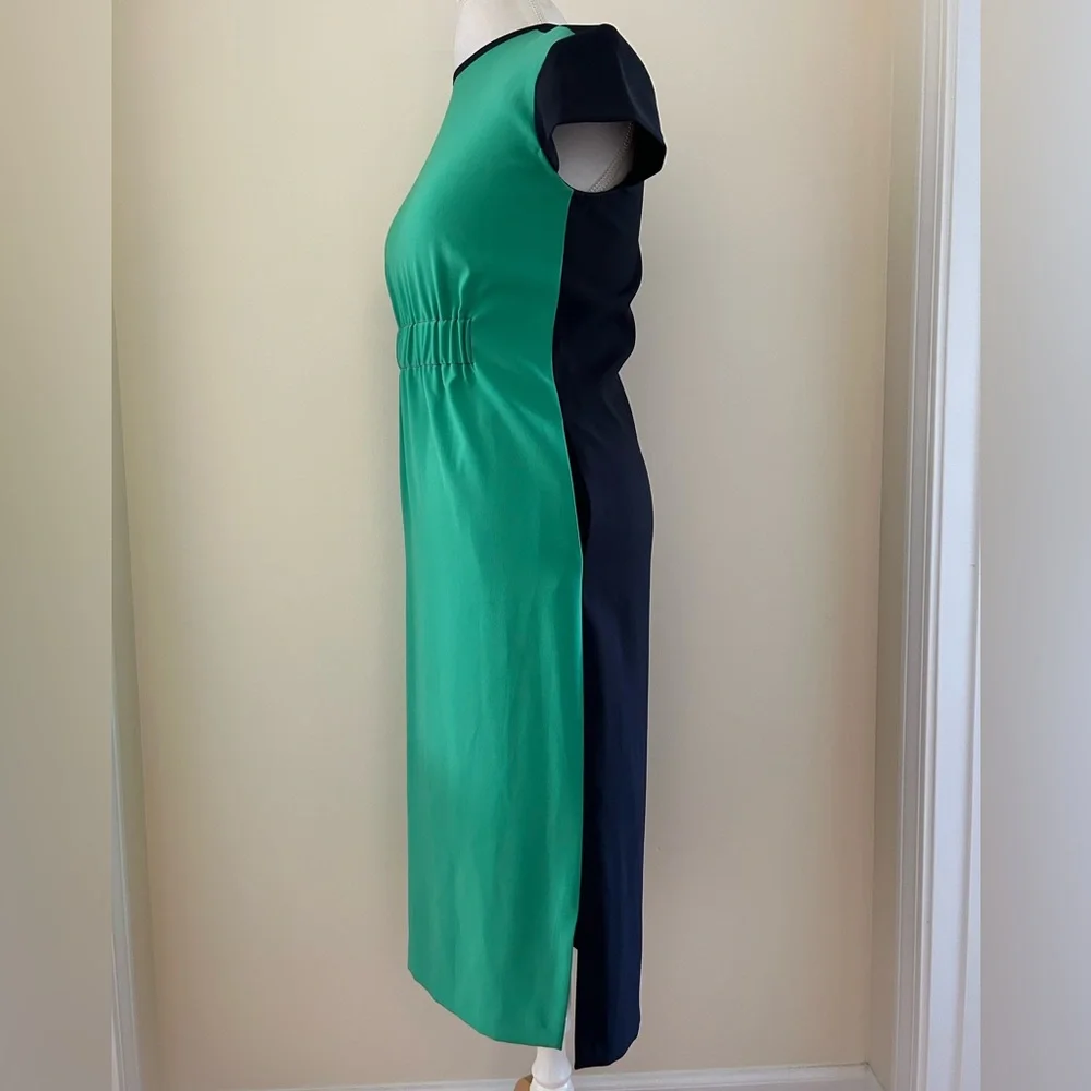 💙💚Argent Green & Navy Dress - Picture 4 of 9